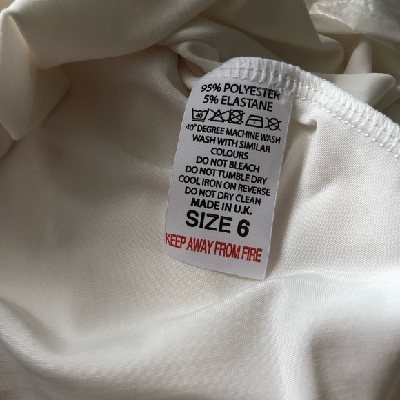 White Peplum Wrap Front Full Sleeve Top - Picture 7 of 9